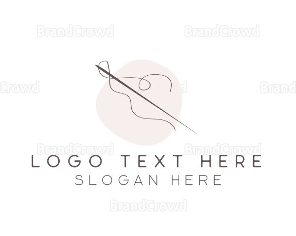 Needle Thread Sewing Logo