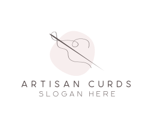 Needle Thread Sewing logo design