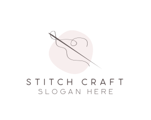 Dressmaking - Needle Thread Sewing logo design