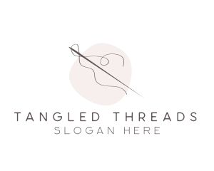 Needle Thread Sewing logo design