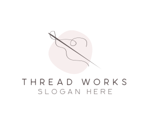 Thread - Needle Thread Sewing logo design