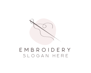 Needle Thread Sewing logo design