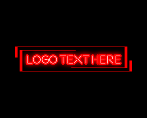 Party - Futuristic Tech Neon logo design