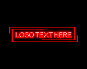 Los Angeles - Futuristic Tech Neon logo design