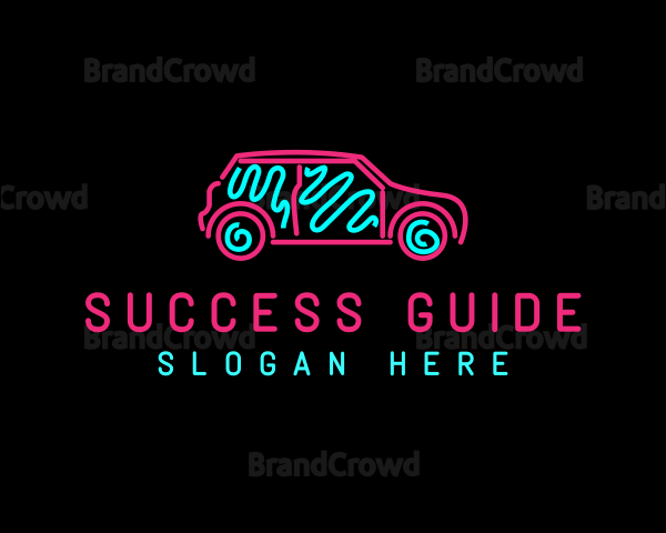 Neon Light Automobile Logo