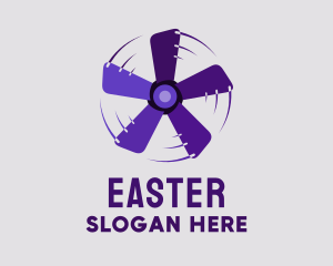 Speed - Rotating Purple Fan logo design