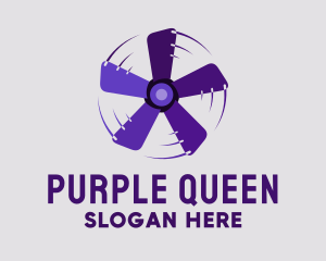 Rotating Purple Fan logo design