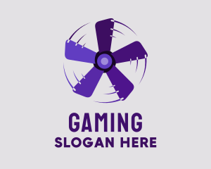 Transport - Rotating Purple Fan logo design