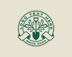 Gardening Plant Shovel Logo