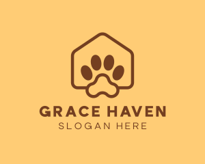 Dog Walker - Pet Paw Vet Care Kennel logo design