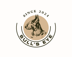 Bull Terrier Pet logo design