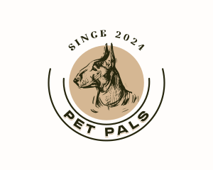 Bull Terrier Pet logo design