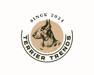 Bull Terrier Pet logo design