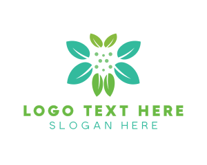 Gardening - Natural Butterfly Leaf logo design