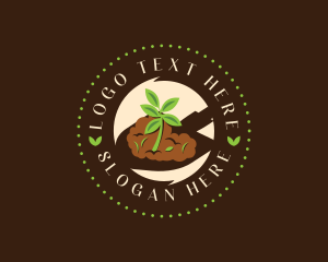 Gardening - Plant Shovel Gardener logo design