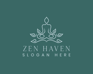 Monk - Zen Meditation Therapy logo design