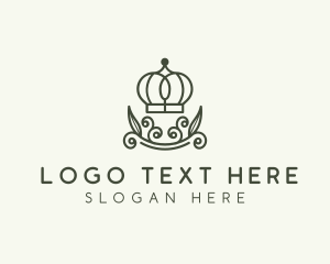 Premium - Green Wreath Crown logo design