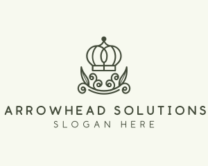 Green Wreath Crown logo design