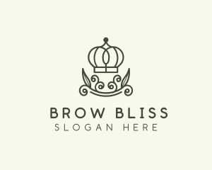 Green Wreath Crown logo design