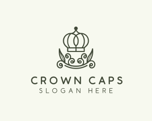 Green Wreath Crown logo design