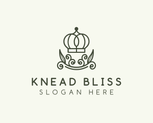 Green Wreath Crown logo design