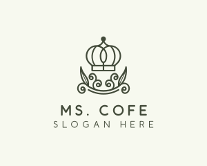 Green Wreath Crown logo design