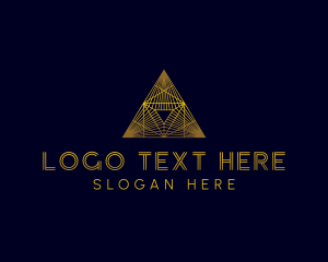 Pyramid Triangle Agency logo design