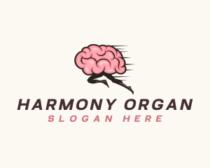 Organ - Fast Running Brain logo design