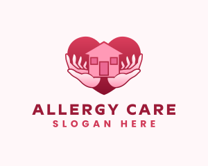 Home Care Heart logo design