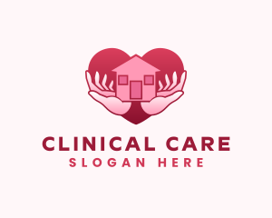 Home Care Heart logo design