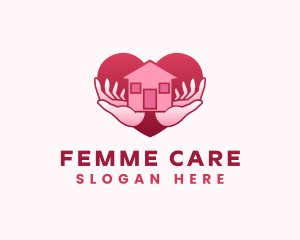 Home Care Heart logo design