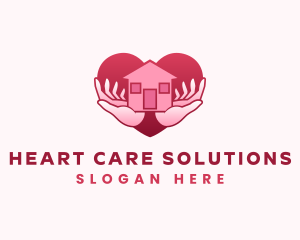 Home Care Heart logo design