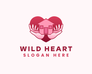 Home Care Heart logo design