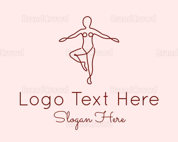 Female Body Doodle Logo