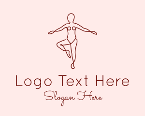 Drawing - Female Body Doodle logo design