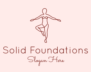 Physical Therapy - Female Body Doodle logo design