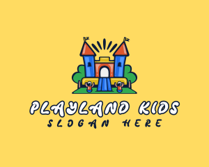 Bouncy Castle Playground logo design