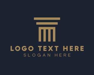 Architect - Greek Architecture Pillar logo design