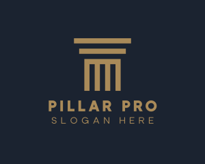 Greek Architecture Pillar logo design