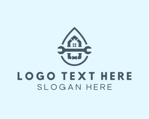 Fixture - Pipe Wrench House Plumbing logo design