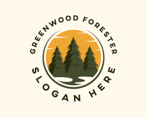 Pine Tree Forest logo design