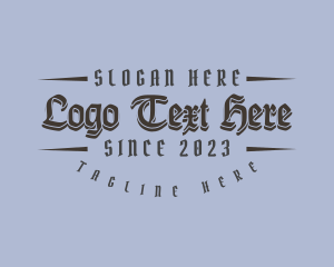 Western - Generic Gothic Business logo design