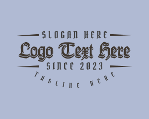 Clothing - Generic Gothic Business logo design