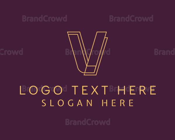 Stylish Boutique Letter V Logo