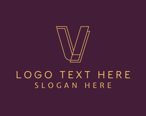 Letter V - Stylish Boutique Letter V logo design