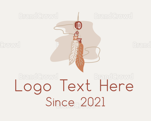 Boho Feather Earring Logo