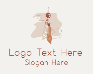 Boho Feather Earring  Logo