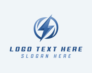 Thunder - Power Lightning Energy logo design