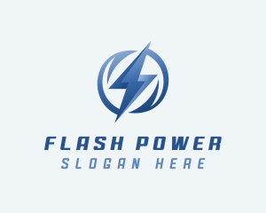 Power Lightning Energy  logo design