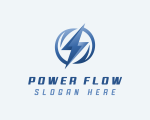 Power Lightning Energy  logo design